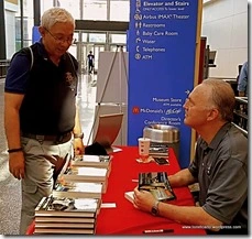 Facebook friends meeting for the first time at David's book signing, Udvar-Hazy Center